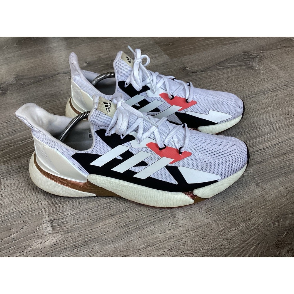 Adidas Boost' White Coral Black' FW8388 Running Shoes Men's Size 12 Sneakers
